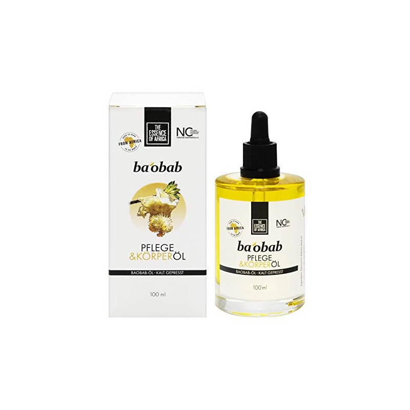 The Essence of Africa Baobab Pflegeöl, kalt-gepresst, 100 ml