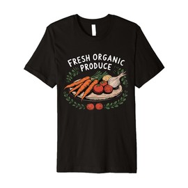 Fresh Organic Produce Vegetables Vegetable Garden, Gardener Premium T-Shirt