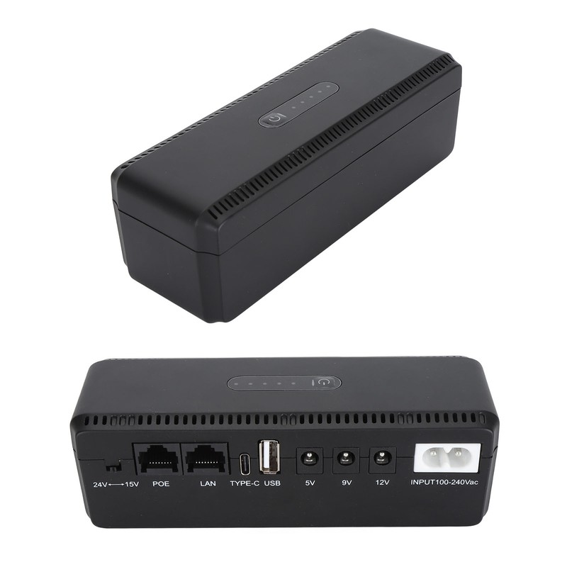 8800mAh UPS Battery Backup POE 15V 24V Port USB 5V