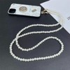Turkalla 2Pcs Pearl Phone Crossbody Lanyard and Wrist Phone Strap,Universal