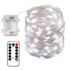 4 x Fairy Lights Battery Operated, Silver Wire Chains 8