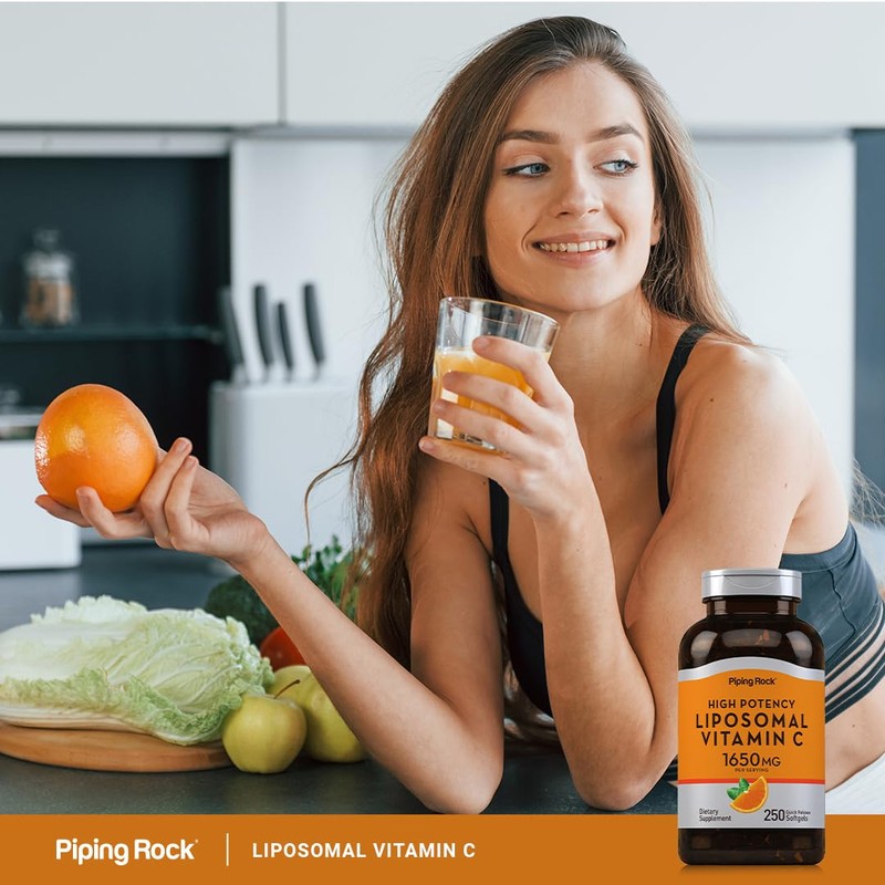 Piping Rock Liposomal Vitamin C 1650mg | 250 Softgels |