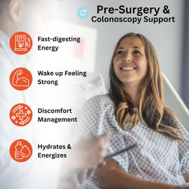 Optivive Pre-covery Elixir Clear Liquid Nutrition Pre Surgery Drink, Post Op Surgery Essentials, Chemotherapy Must Haves for Women and Men, Colonoscopy Prep Drink, Fruit Punch Flavor, 16oz (4 Pack)