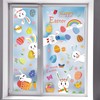 144pcs Easter Window Cling Stickers Easter Window Decoration Easter Egg