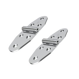 Lokatall 2 Pack Folding Table Hinge, Stainless Steel Cabinet Door Hinge, 270 Degree Boat Door Hinge for Cabinet Table, Wooden Box Furniture, Kitchen, Yacht, Boat Machine, 120 x 40 x 2.5 mm, Silver