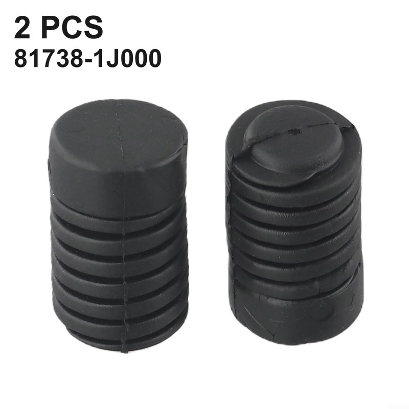 2 x Rubber Stop Bracket for Nissan Bonnet and Tailgate