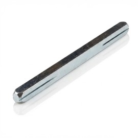 lockzz Square Pin 8 x 125 mm Galvanised - 8 mm Square for Door Handle & Handle Set Long Plate BB/PZ - For Door Thickness 53-63 mm - Sturdy Replacement Steel Handle Pin