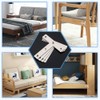TERF® 8 Pcs Zinc Plated Steel 100mm X 100mm Flat