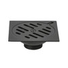 Foset RS-601M, Resumidero cuadrado 4"x4" metálico color negro