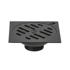 Foset RS-601M, Resumidero cuadrado 4"x4" metálico color negro