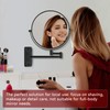 8” Wall Mount Makeup Mirror with 20X Strong Magnification, Double