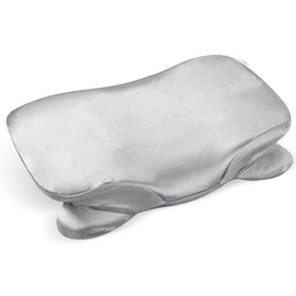 Zelimun Thickened Satin Pillowcase for Zelimun Cervical Pillow, Contour Pillow Case, Smooth & Soft Pillowcase for Sleeping Pillow, Grey Pillow Cover with Zipper