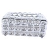 Crystal Tissue Dispenser Elegant Crystal Napkin Holder Decorative Facial Tissue