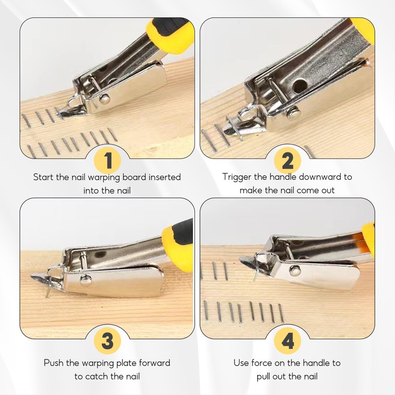 Nail Staple Rivet Tack Puller, 4 PCS Upholstery Staple Remover