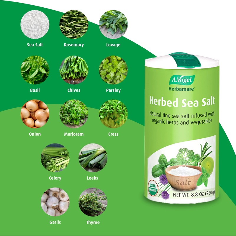 A. Vogel Herbamare Organic Seasoning Salt 8.8Oz. 6 Per Case