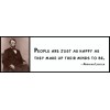 Wall Quote - ABRAHAM LINCOLN - People Are Just As