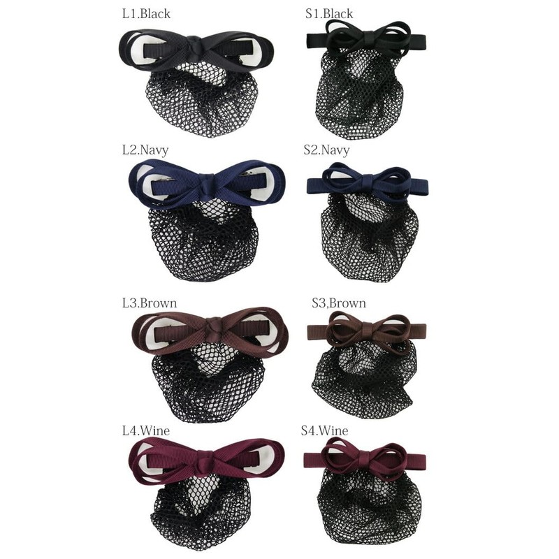 KOEIDO Beauty Hair Barrette with Net Ribbon L/S 2 Sizes