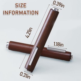 JERCLITY 1 Piece Wooden Handle Cat Eye Magnet for Nails 3 in 1 Cylindrical Nail Art Magnet Powerful Multifunctional Nail Art Magnet for Cat Eye Gel Polish Nail Art（4.21inch）