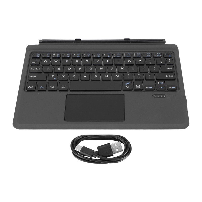 Wireless Keyboard BT5.0 Ultra Slim Touchpad PU Leather Easy Control
