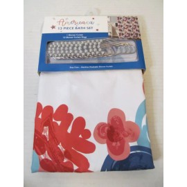 Saturday Knight Americana 13 Piece Bath Set, Americana Bouquet