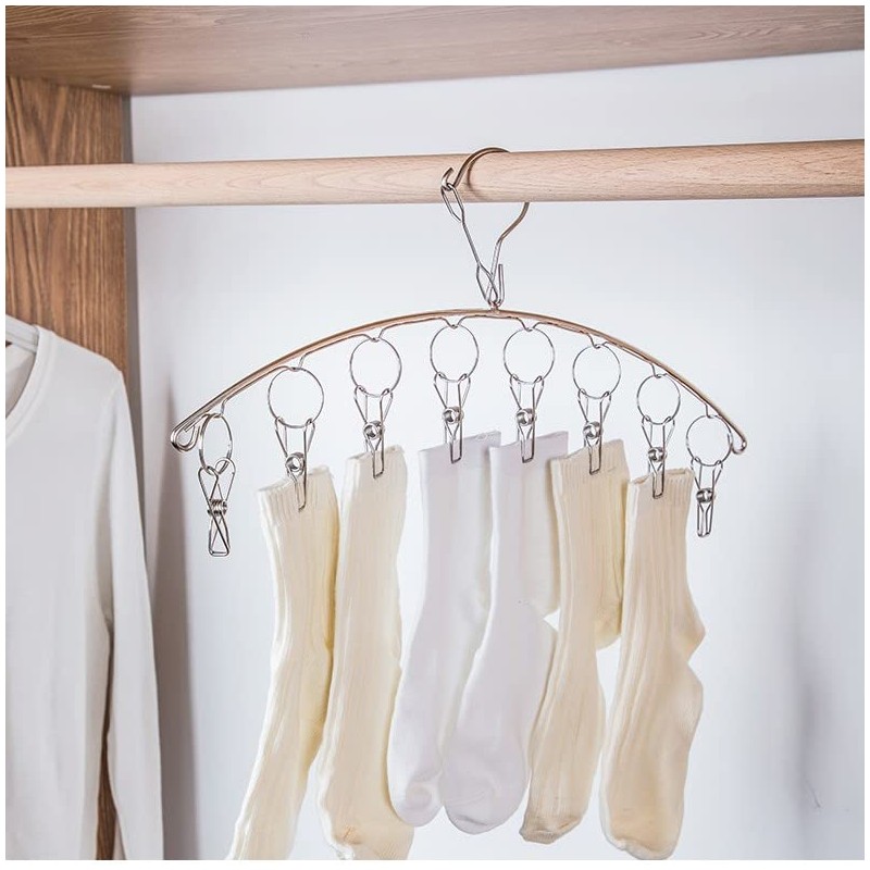 Skroad 4 Pack Stainless Steel Laundry Drying Rack Clothes Hanger
