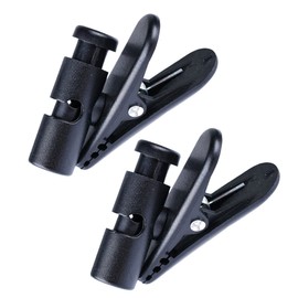 Gadpiparty 2pcs Rotatable Earphone Cable Clip Headphone Cord Holder for Clothing for Organizing Headset Wires Black Diy Design