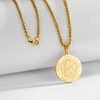 Rajputana St Christopher Necklace for Men Boys, Stainless Steel Saint
