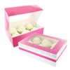 Baked with Love 6/12 Cupcake Box, Twin Pack, Pink Sprinkles