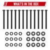SPARKWHIZ 1/2 x 8 Inch Carriage Bolt Kit,Rust Resistance Bolts