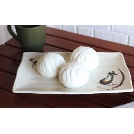 Ebros Gift Pack Of 6 Eggplant With Zen Swirl Wavy Long Lunch Appetizer Buffet Plates 11"L