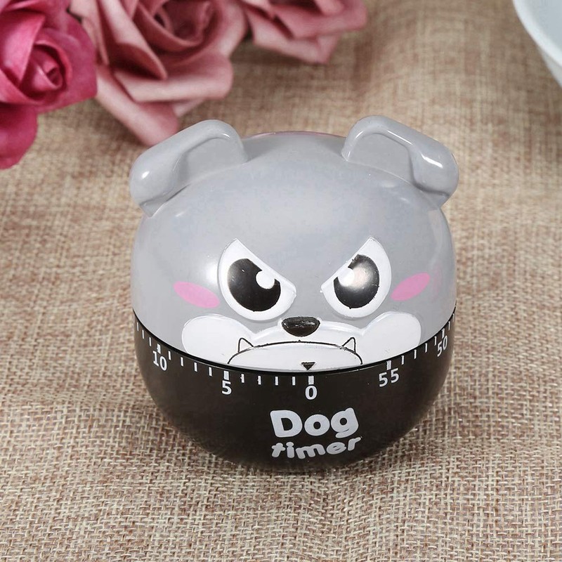Tomotato Mechanical Kitchen Timer, Adorable Dog Shaped Wind Up Timer