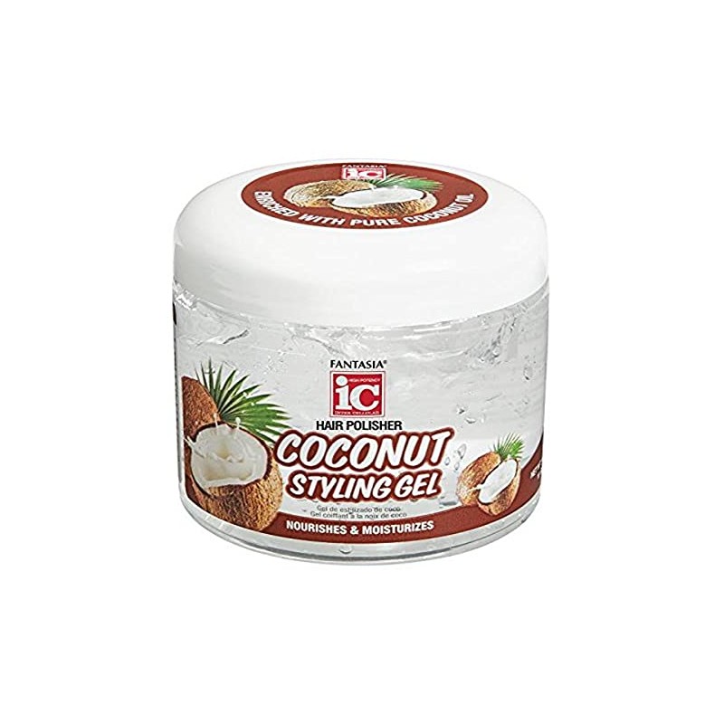 Fantasia Gel Coconut Styling Gel, 16 Ounce (IC3310)