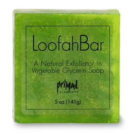 Primal Elements Juicy Kiwi 5.0 Oz. Loofah Glycerin Bar Soap