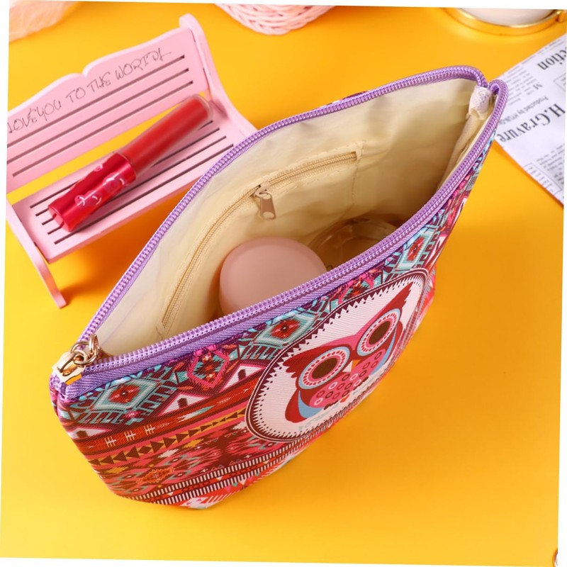 TOVINANNA Cute Owl Design Toiletry Bag Makeup Pouch Travel Essential