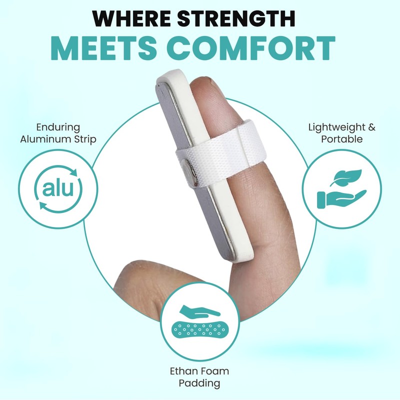 2activelife Mallet Finger Splint, Silver, Universal Size - 1 Unit