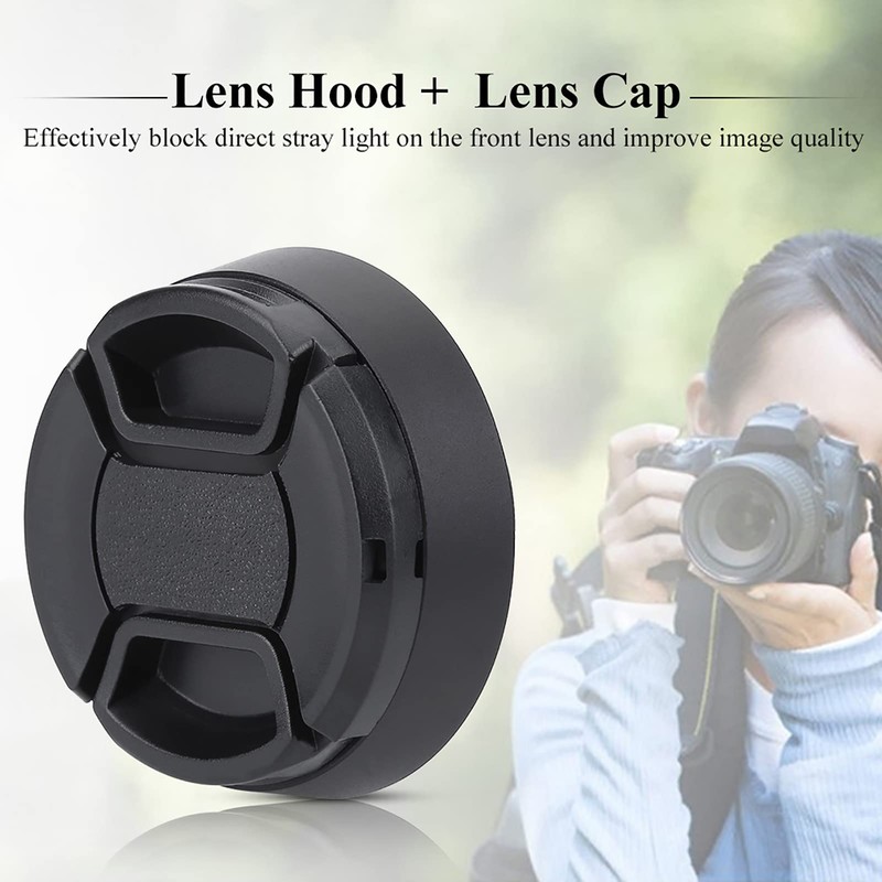 Ttartisans 43mm Black Metal Lens Hood with Plastic Lenses for