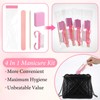 100 Sets Disposable Manicure Kit Basics 4 Piece Nail Kit