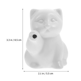 Ceramic Creamer Pitcher Cat Shaped Ceramic Gravy Boats Coffee Milk Creamer Pitcher, Milk Jug,Sauce Pitcher,Milk Creamer Jug for Kitchen 50ML/17OZ