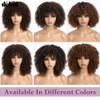 DÉBUT Glueless Bob Wigs Human Hair Short Curly Wigs with
