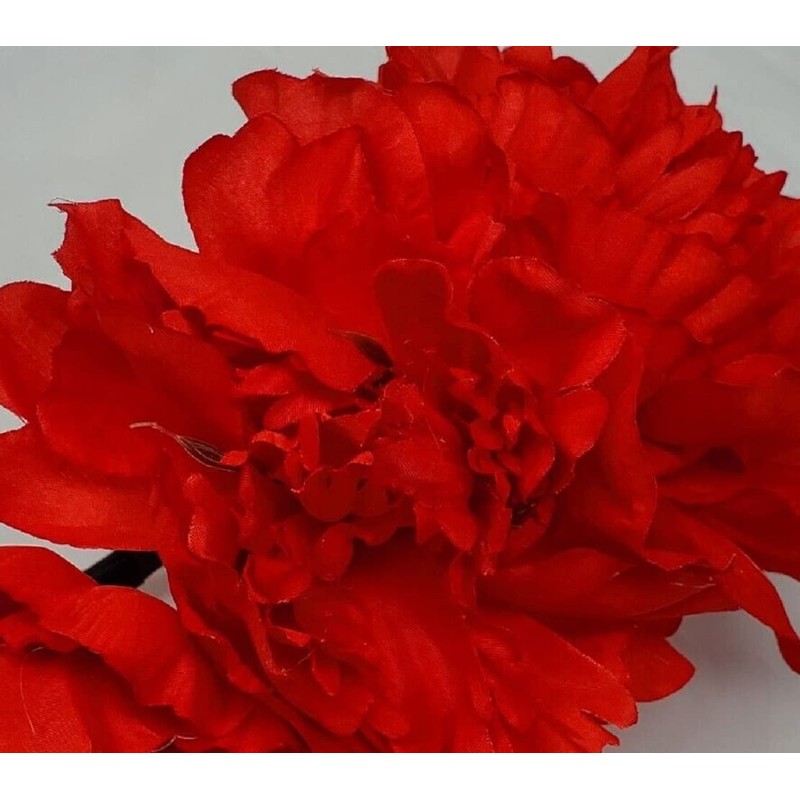 Ukrainian Red Color Flower Headband Vinok