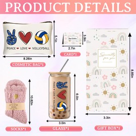 DHQH Volleyball Gifts for Women- Motivational Team Gifts with Inspirational Quotes BFF Coworker Sister Daughter Birthday