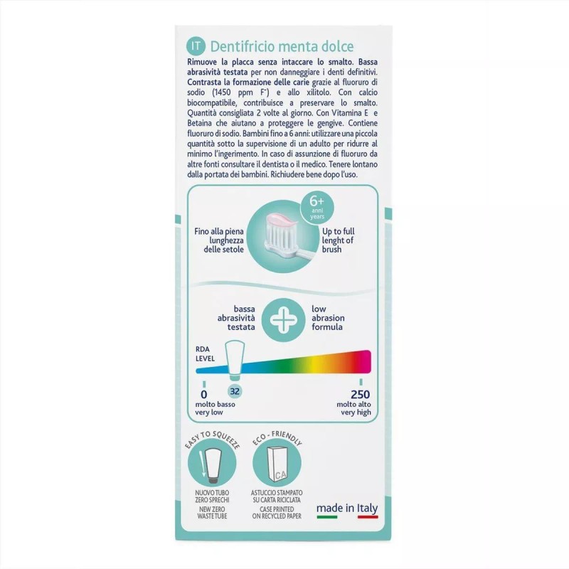 Chicco Pasta De Dientes Menta Dulce 6+ Años Betaína Y