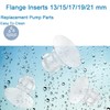 Insertos de brida de 15 mm y 17 mm para