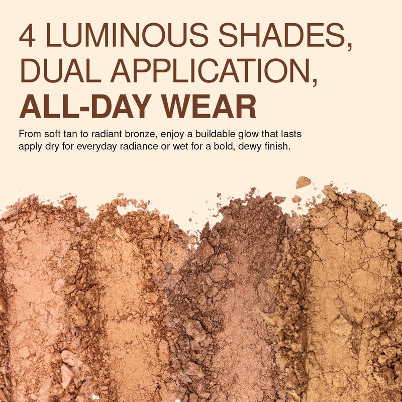 Palladio Baked Bronzer Polvo Compacto Illuminating Tan 0.35 oz