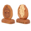 Wooden Holy Family Figurine Statue Exquisite Delicate Durable Stable Beech