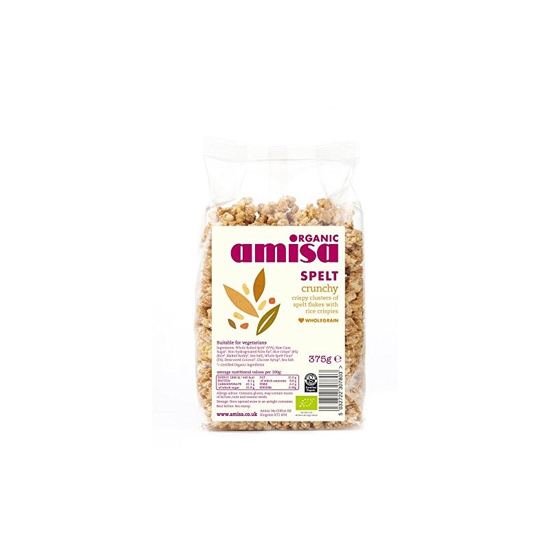 (12 Pack) - Amisa - Organic Spelt Crunchy | 375g