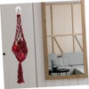 SHOWERORO Cotton Rope Basket Hanging Produce Basket Macrame Fruit Vegetable