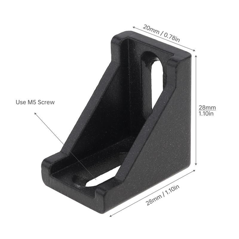 20 Sets 2020 Series Aluminum Extrusion Profile Corner Bracket, CLAHJQX