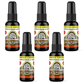 BluntPower (Frankincense and Myrrh, 5 Pack) Concentrated Air Freshener - Premium Oil Based Air Freshener Spray For Home and Car - Long-Lasting Bathroom Spray, Car Freshener, & Odor Eliminator Spray