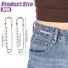 4 Pcs Faux Pearl Brooch Pins Decorative Safety Pins Pants